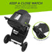 Baby Jogger city elite®2 opulent black - compact all-terrain baby stroller peek-a-boo window