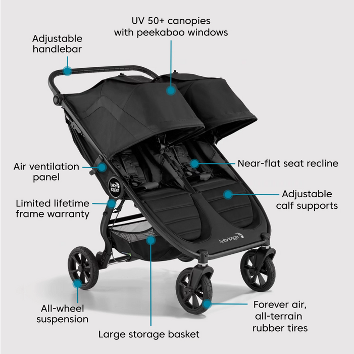 City mini top gt double stroller